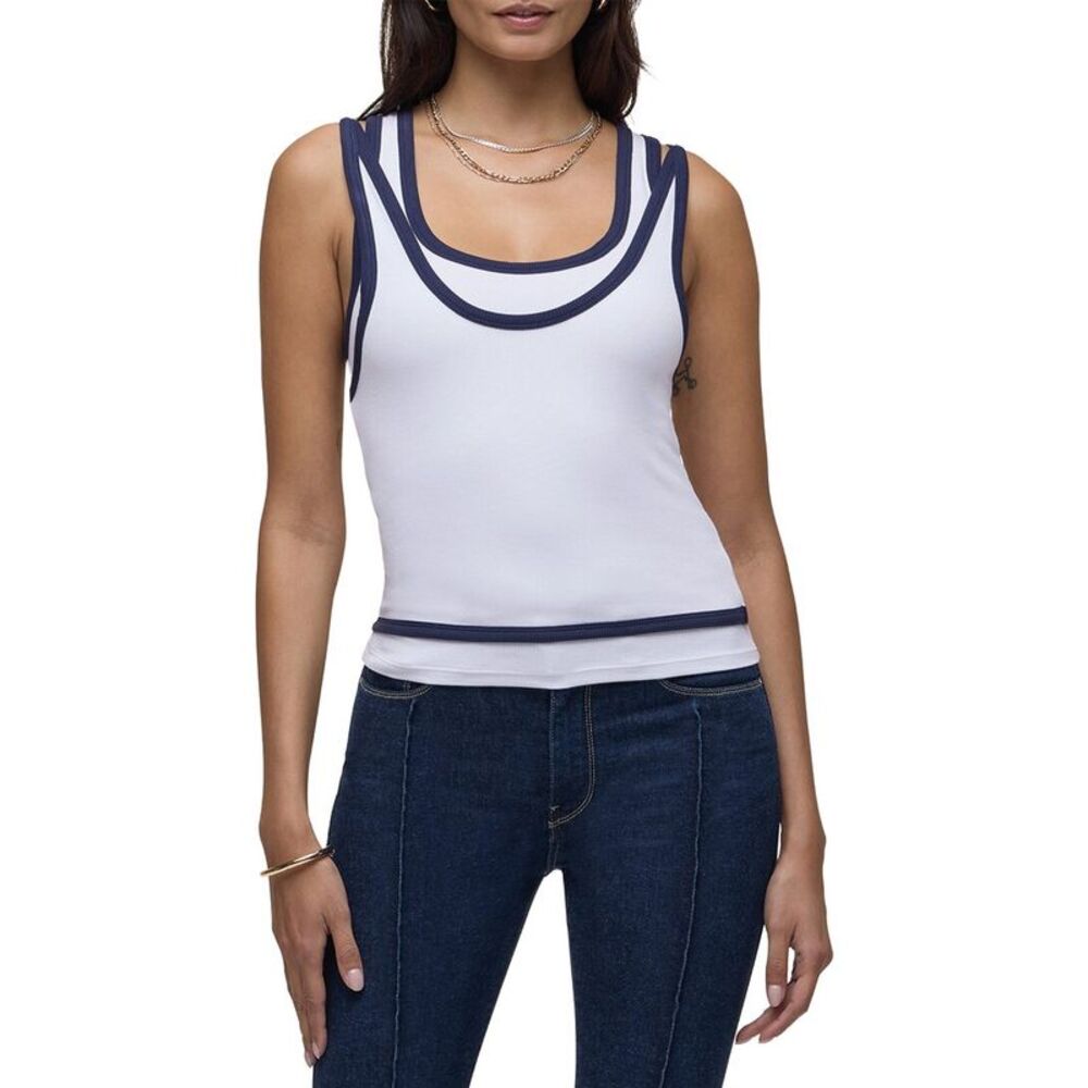 Hudson Jeans Womens  Layered Tank Top